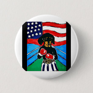 Dachshund Boxer Button