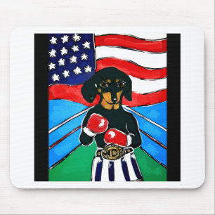 Dachshund Boxer Mousepad