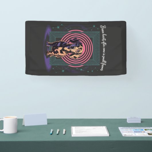 Dachshund Brave Hearts Often Come In Small Frames Banner (Messe)