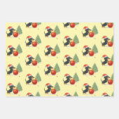 Dachshund Bright Colorful Gift Wrapping Geschenkpapier Set (Vorderseite 2)