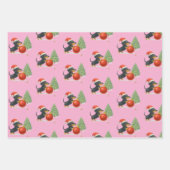Dachshund Bright Colorful Gift Wrapping Geschenkpapier Set (Vorderseite)