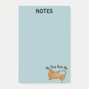 Dachshund bringt mir Post-it®-Notizen 4 x 6 Post-it Klebezettel