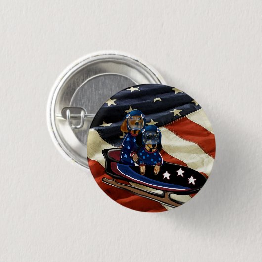 DACHSHUND  BUTTON (Vorne & Hinten)