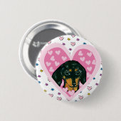 Dachshund Button (Vorne & Hinten)