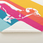 Dachshund by colorful stripes sherpadecke (3/4)