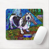 Dachshund-Camping Mousepad (Mit Mouse)