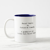 Dachshund-Camping Zweifarbige Tasse (Links)