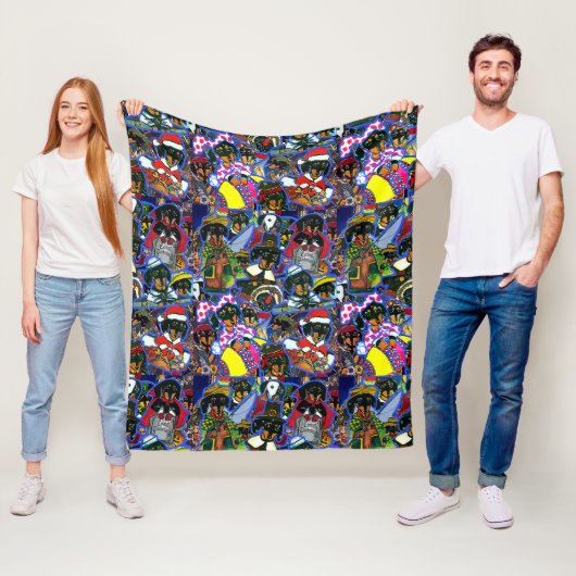 Dachshund-Cartoons Fleecedecke (Beispiel)