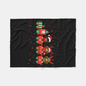 Dachshund Christmas Dog Lights Santa Xmas Pet Dog  Fleecedecke (Vorderseite (Horizontal))