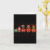 Dachshund Christmas Dog Lights Santa Xmas Pet Dog Karte (Gelbe Blume)