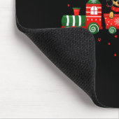 Dachshund Christmas Dog Lights Santa Xmas Pet Dog Mousepad (Ecke)