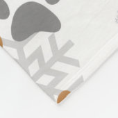 Dachshund christmas fleecedecke (Ecke)