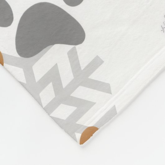 Dachshund christmas fleecedecke (Ecke)