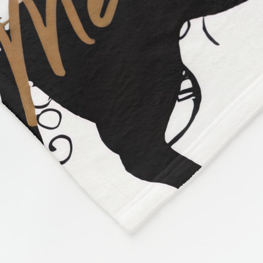 Dachshund christmas fleecedecke (Ecke)