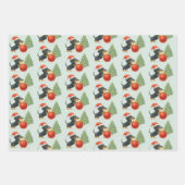 Dachshund Christmas Gift Wrap Set of 3  Geschenkpapier Set (Vorderseite 2)