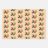 Dachshund Christmas Gift Wrap Set of 3  Geschenkpapier Set (Vorderseite)