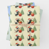 Dachshund Christmas Gift Wrap Set of 3 Geschenkpapier Set (Beispiel)