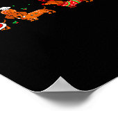 Dachshund Christmas Pajamas For Women Girlfriend D Poster (Ecke)