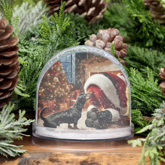 Dachshund Christmas Snow Globe Schneekugeln (Winter)