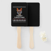 Dachshund Christmas Sweater Oversized T-Shirt Fächer (Vorne und Hinten)