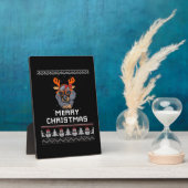 Dachshund Christmas Sweater Oversized T-Shirt Fotoplatte (Seite)