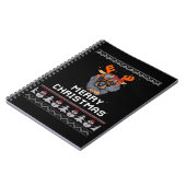 Dachshund Christmas Sweater Oversized T-Shirt Notizblock (Linke Seite)