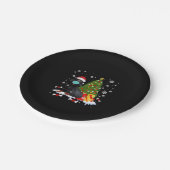 Dachshund Christmas Tree Funny Dog Pappteller (Schrägansicht)