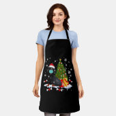 Dachshund Christmas Tree Funny Dog Schürze (Getragen)