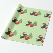 Dachshund Christmas Wrapping Paper | Dog Lover  Geschenkpapier (Ungerollt)