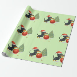 Dachshund Christmas Wrapping Paper | Dog Lover  Geschenkpapier