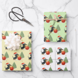 Dachshund Christmas Wrapping Paper | Dog Lover  Geschenkpapier Set