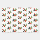 Dachshund Christmas Wrapping Paper Set of 3  Geschenkpapier Set (Vorderseite 3)