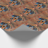 Dachshund Cinco de Mayo Geschenkpapier (Ecke)