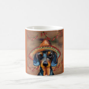 Dachshund Cinco de Mayo Kaffeetasse