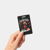 Dachshund Cute Christmas Ausweis (Handheld)