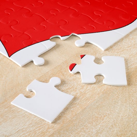 Dachshund Dackel mit Herz Puzzle (Seite)