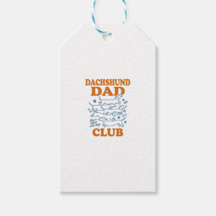 Dachshund Dad Club Vintage-Hund-Shirt-Design_1 Geschenkanhänger
