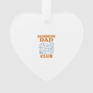 Dachshund Dad Club Vintage-Hund-Shirt-Design_1 Ornament