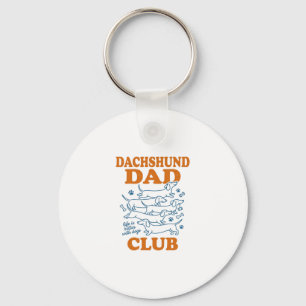 Dachshund Dad Club Vintage-Hund-Shirt-Design_1 Schlüsselanhänger