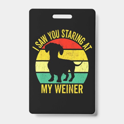Dachshund Dad Men Ausweis (Vorderseite)