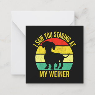 Dachshund Dad Men Mitteilungskarte