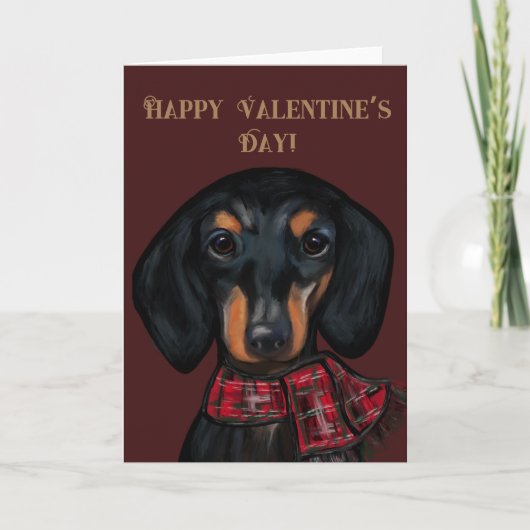 DACHSHUND DANKESKARTE (Vorderseite)