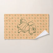 Dachshund Dekoratives Linienkunstmuster Badhandtuch Set (Handtuch)