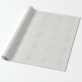 Dachshund Dekoratives Linienkunstmuster Geschenkpapier (Ungerollt)