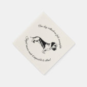 Dachshund Deutsche Dogge Serviette (Ecke)