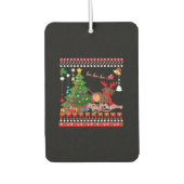 Dachshund Dog Butt Christmas Ugly Classic T-Shirt Autolufterfrischer (Vorderseite)