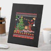 Dachshund Dog Butt Christmas Ugly Classic T-Shirt Sockelschild (In Situ)