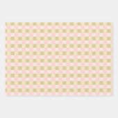 Dachshund Dog Christmas Checkerboard Sweater Bow Geschenkpapier Set (Vorderseite)