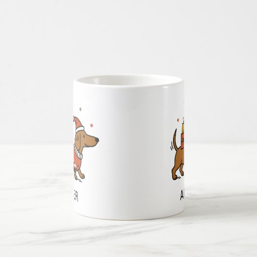 Dachshund Dog Christmas Sweater Pet Lover Kaffeetasse (Mittel)