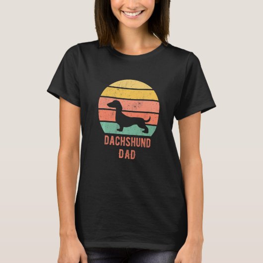 Dachshund Dog Dad Father Weiner Dog Owner T-Shirt (Vorderseite)
